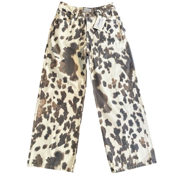 The Ragged Priest Denim - The Ragged Priest Cow Print Jeans